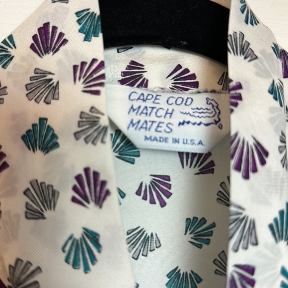 Cape cod match mates vintage blouse with a pussybow tie and button down - Picture 2 of 14